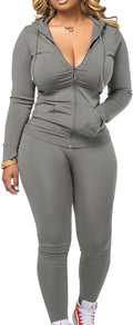 Two Piece Outfits for Women Jogger Sets Workout Sweat Suits Tracksuit Pants Set