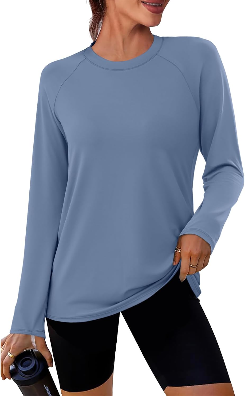 Workout Tops for Women Long Sleeve Sun Shirt UPF 50+ UV Protection Running Hiking Clothes Quick Dry Athletic Tops