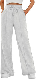 Womens Wide Leg Sweatpants High Waisted Baggy Pants Drawstring Athletic Joggers