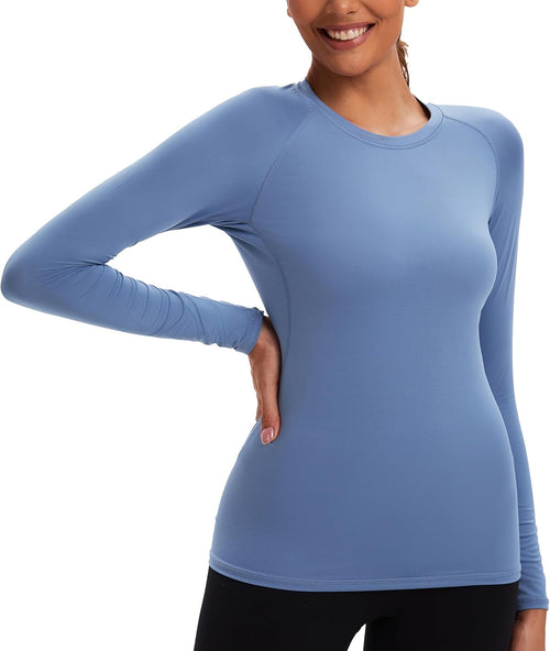 5 Pack Women's Compression Shirt Long Sleeve Workout Tops Athletic Baselayer Quick Dry Gym Yoga Running T-Shirt