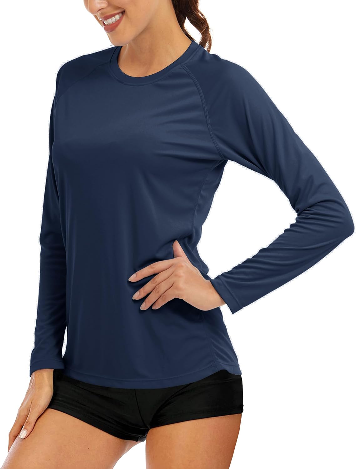 Women's Long Sleeve Shirts UPF 50+ Sun Protection Shirts for Hiking Fishing Workout Rash Guard