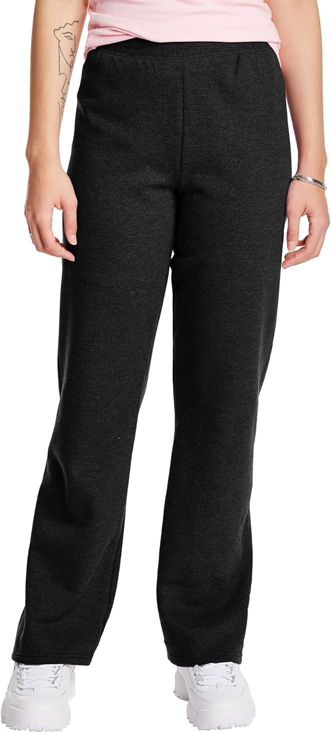 Women's  Fleece Petite Sweatpants, Open Bottom Sweatpants, Regular & Petite Sizes